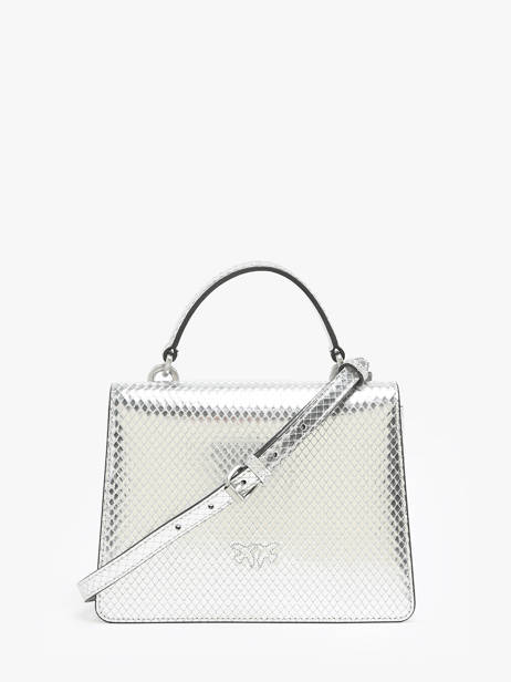 Handtassen Love Bag Icon Leder Pinko Zilver love bag icon A1VG ander zicht 4